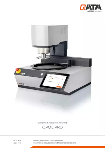 Product data sheet Qpol PRO