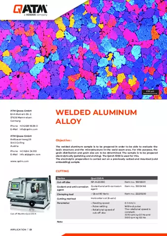 Welded aluminum alloy