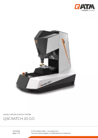 Product data sheet Qscratch 20 GO
