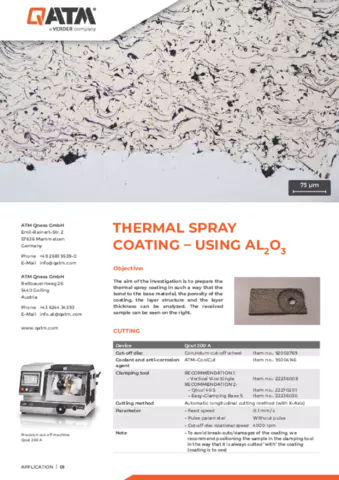 Thermal spray coating