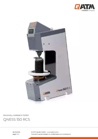 Product data sheet Qness 60 / 150 RCS