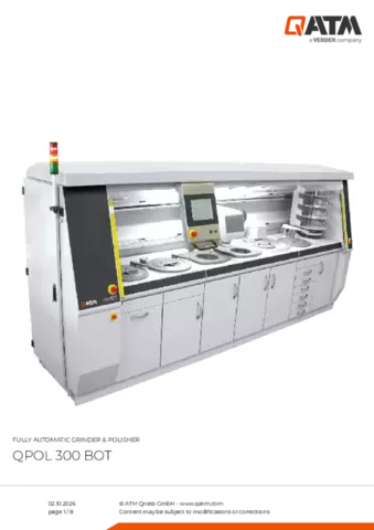Product data sheet Qpol 300 BOT