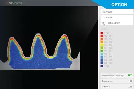 2D/3D硬度分布图 2D/3D硬度分布图