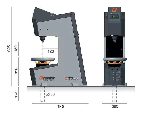 Qness 60 / 150 RCS洛氏硬度计 - 技术参数